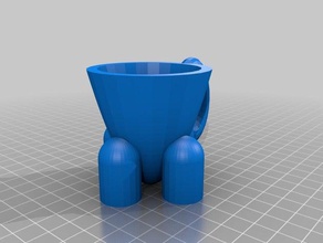 bella tazza i contenitori caffè di il liquido tè acqua 3d print model - Mito3D