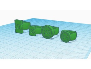 green lantern anneaux les lantern, l'anneau 3d print model - Mito3D