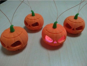 remix makies jack-o-lantern sling hole lockable top thin wall teeth decor flash halloween pumpkin toys 3d print model - Mito3D
