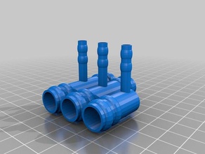 watering system parts hose connector outdoor & garden 4mm air aqua connection diy flush half inch water 3d print model - Mito3D
