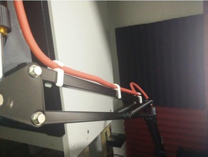 mic arm cable clip audio 3d print model - Mito3D