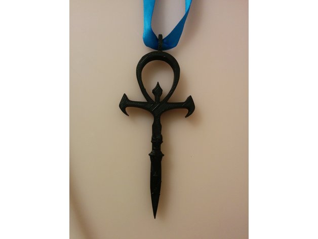 getrimmt Vampir ankh-Anhänger 3d Drucker Zubehör 3D print model - Mito3D