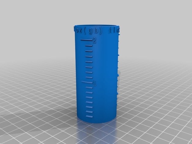 meine angepasste mess-Zylinder 60 ml Haushalt versorgt kundengebundene 3D print model - Mito3D