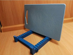improved cutting board stand schneidbrett st nder kitchen & dining 3d print model - Mito3D