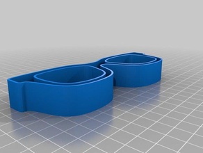 emporte Stück Lünetten Brille Kuchen Küche und Esszimmer 3d print model - Mito3D