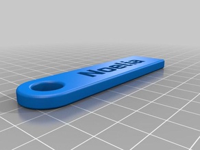 my customized personalized key chain noelia accessories 3d print model - Mito3D