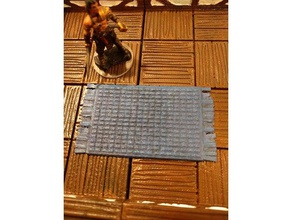 woven rug - 28mm gaming games 3d print model - Mito3D