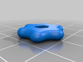 encore un autre m3 thumbnut écrous des boulons 3d print model - Mito3D