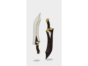 fate stay night's kanshou bakuya blades props archer cosplay prop night sword swords 3d print model - Mito3D