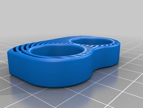 zwei zwei-finger-Ringe Ringe Mode-Accessoires ring Selbstverteidigung knuckles finger 3d print model - Mito3D