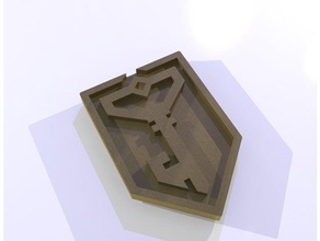 resistenza portachiavi monete & distintivi la penetrazione ingresso logo classe di keychain 3d print model - Mito3D