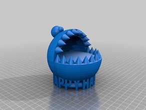 monster tigela de doces recipientes 3d print model - Mito3D