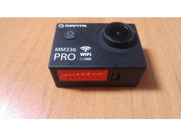 manta mm336pro battery lid camera 3D print model - Mito3D