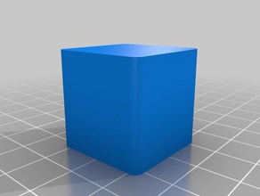 calibración cubo de 25 mm las esquinas redondeadas La impresión en 3d pruebas 3d print model - Mito3D