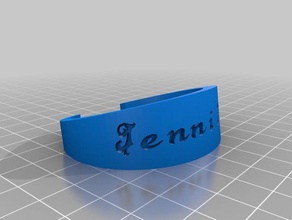 il mio braccialetto personalizzato 2 bracciali su misura 3d print model - Mito3D