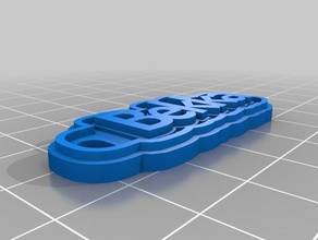 mi personalizados multilínea tag llavero de bekka llaveros personalizado 3d print model - Mito3D