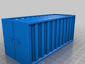 large shipping container 3d printing 28mm infinity game miniature sci-fi science fiction scifi 3d print model - Mito3D