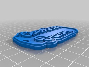 american dream Schlüsselanhänger kundengebundene 3d print model - Mito3D