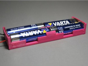 anpassbare Batteriehalter diy 18650 Akku Akku-Halter aaa aaa-Batterie Halter aa-Batterie aa-Batterie-Halter Batterie Batterie-Halter openscad 3d print model - Mito3D