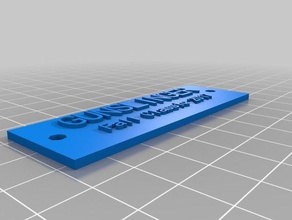gunslinger plaque accessories customized 3d print model - Mito3D