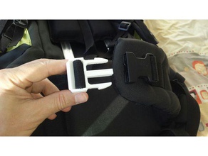 montagne backpack buckle 3d print model - Mito3D