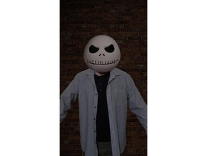 jack skellington mask costume costumechallenge2017 halloween skell 3d print model - Mito3D
