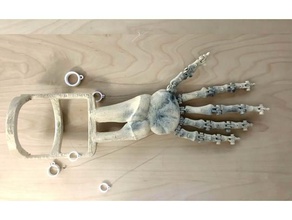 moveable skeleton arm extension props costumechallenge2017 wearable 3d print model - Mito3D