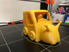 snail mail van 3d printing commission jrod j rod post postman pun snailmail toy 3d print model - Mito3D