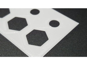 primera capa de la prueba La impresión en 3d las pruebas cama adhesión calibración primer lugar los ajustes 3d print model - Mito3D