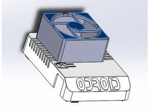 odroid xu4 xu4q - noctua fan monte edin elektronik 3d print model - Mito3D