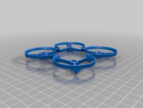 rafpv micro qwad r c véhicules brossé quad microquad multicopter quadricoptère 3d print model - Mito3D