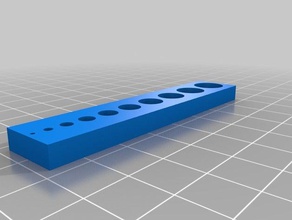 cylinder hole tolerance test parts 3d printing tests 3d print model - Mito3D