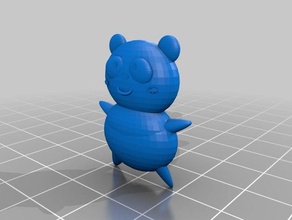 panda a los animales 3d print model - Mito3D