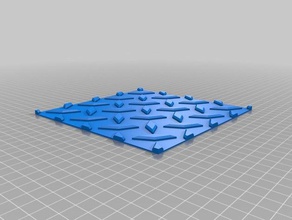 diamond plate tile pattern 3d print model - Mito3D