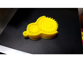 fidget gear - keyring mechanical toys 3d print model - Mito3D