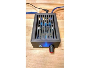 amplificador de áudio caso drok tpa3116 a música o gabinete som alto-falante 3d print model - Mito3D