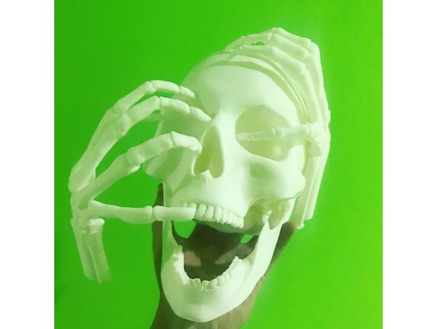 melting gold skull sculpt black sail season 4 sculptures halloween decoration sculpture 3D print model - Mito3D