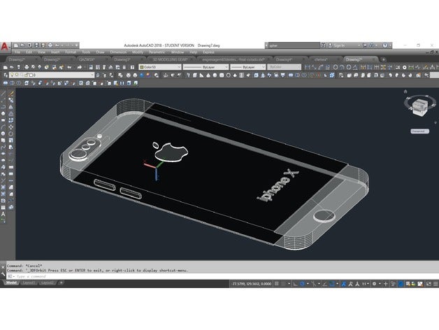 nophone iphone x la electrónica falso teléfono no hay 3D print model - Mito3D