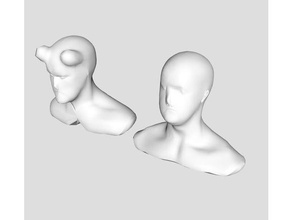 due uomini possesed animali 3d print model - Mito3D