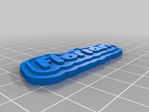 florian Schlüsselanhänger kundengebundene 3d print model - Mito3D
