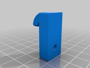 simple hook household 3d print model - Mito3D