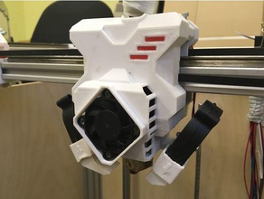 titan aero extrusora re-d-bot rieles Impresora 3d de las piezas transporte d-bot los re-dev x-carro 3d print model - Mito3D