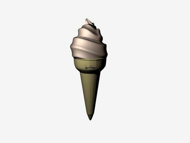 ice cream cone gnamp Essen & trinken 3D print model - Mito3D