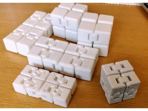 parameterized fidget cube puzzles toy 3d print model - Mito3D
