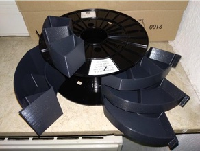 prusa de cola caja los contenedores cuadro filamento la bobina el organizador 3d print model - Mito3D