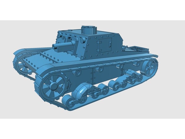 su-1 veículos militar rússia união soviética tanque arma ww2 a segunda guerra mundial 3D print model - Mito3D