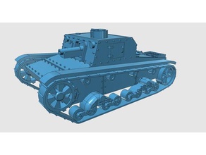 su-1 araç askeri Rusya Sovyetler Birliği tank silah II İkinci Dünya Savaşı 3d print model - Mito3D