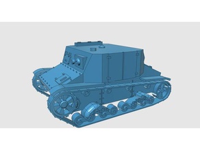 tr-4 vehículos militar rusia unión soviética tanque arma la 2 ª guerra mundial segunda 3d print model - Mito3D