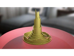 bitcoin historischen Preis-Spirale interaktive Kunst 3d print model - Mito3D