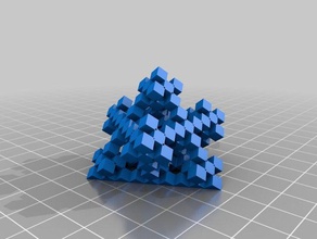 cube fractal math art 3d print model - Mito3D